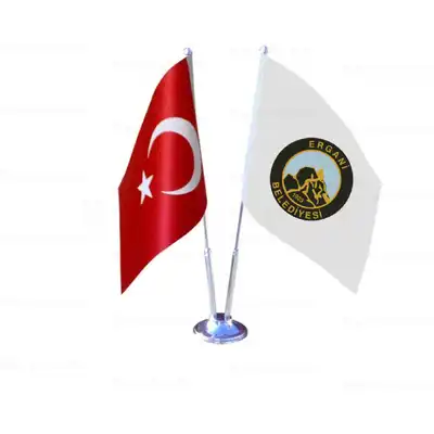 Ergani Belediyesi 2 li Masa Bayraklar