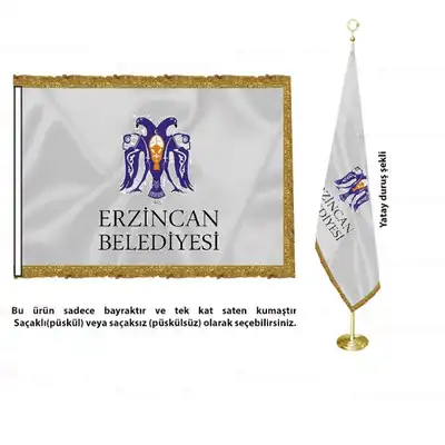 Erzincan Belediyesi Saten Makam Bayrağı