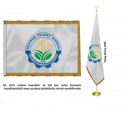 Erzurum Ticaret Borsası Saten Makam Bayrağı