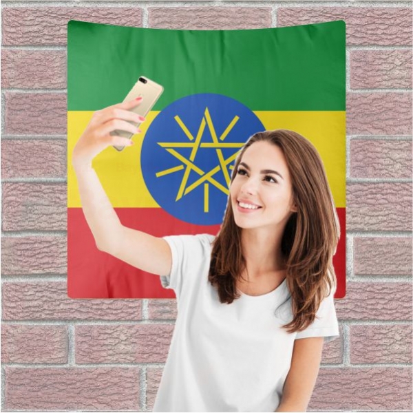 Etiyopya Arka Plan Selfie ekim Manzaralar