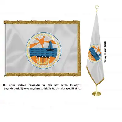 Evren Belediyesi Saten Makam Bayrağı