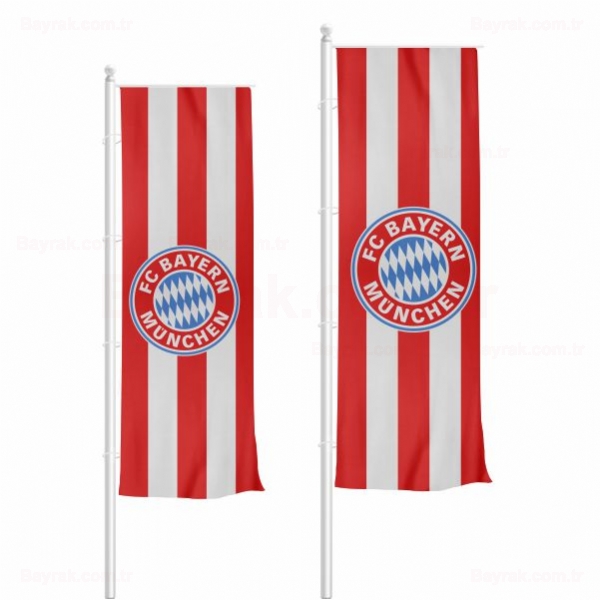 FC Bayern München Dikey Çekilen Bayrak