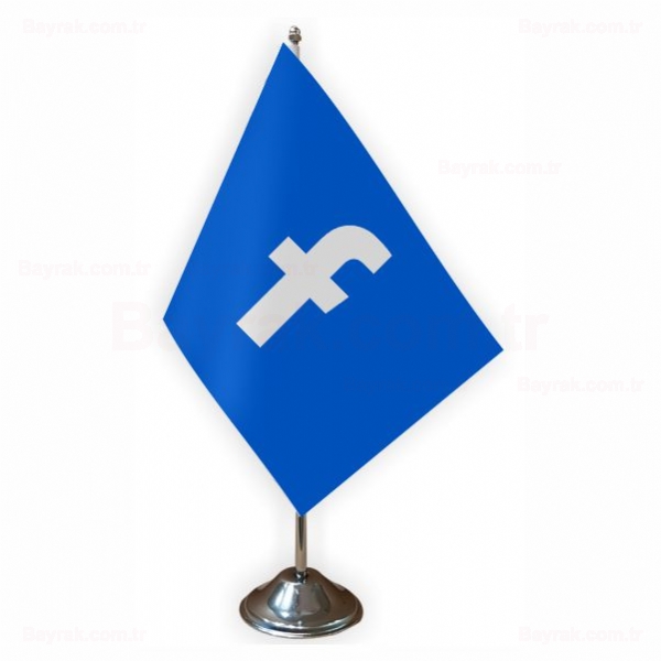 Facebook Mavi Tekli Masa Bayrak