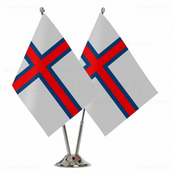 Faroe Adalar 2 li Masa Bayraklar