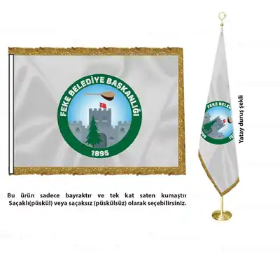 Feke Belediyesi Saten Makam Bayrağı