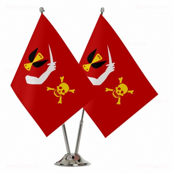 Flag of Christopher Moody 2 li Masa Bayrakları