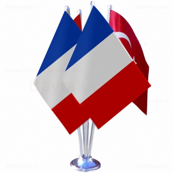 Fransa 4 l Masa Bayrak