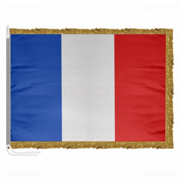 Fransa Saten Makam Bayrak