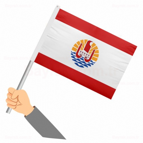 Fransız Polinezyası Sopalı Bayrak