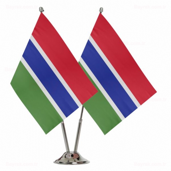 Gambiya 2 li Masa Bayraklar