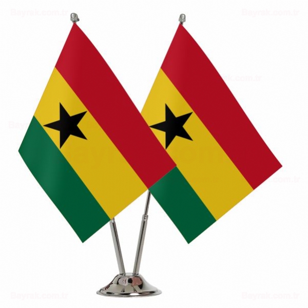 Gana 2 li Masa Bayrakları