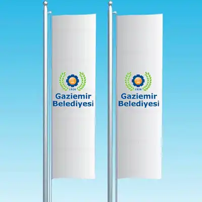 Gaziemir Belediyesi Dikey ekilen Bayraklar