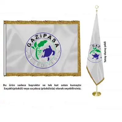 Gazipaşa Belediyesi Saten Makam Bayrağı