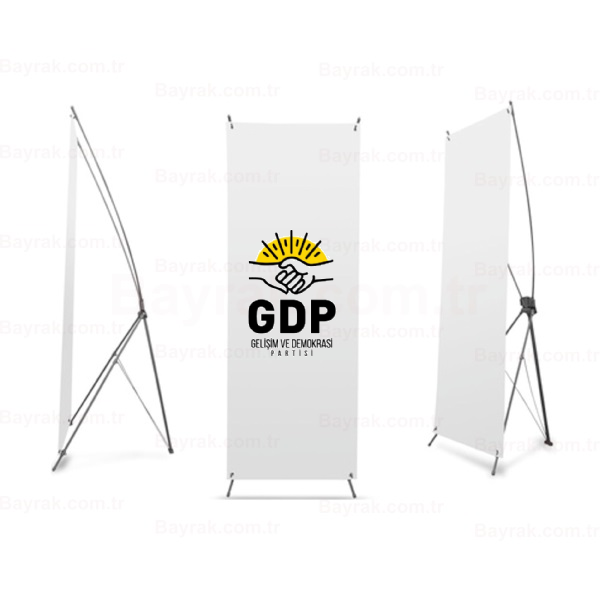 Gelişim ve Demokrasi Partisi Dijital Baskı X Banner