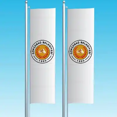 Gökçebağ Belediyesi Dikey Çekilen Bayraklar