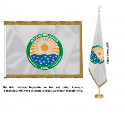 Gölbaşı Belediyesi Saten Makam Bayrağı