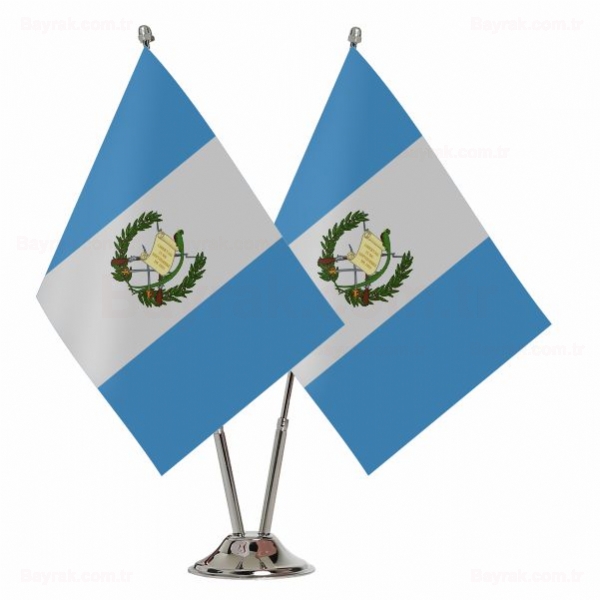 Guatemala 2 li Masa Bayraklar