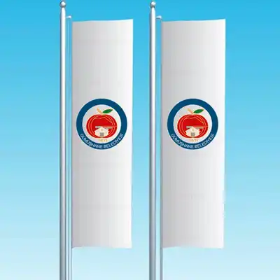 Gümüşhane Belediyesi Dikey Çekilen Bayraklar