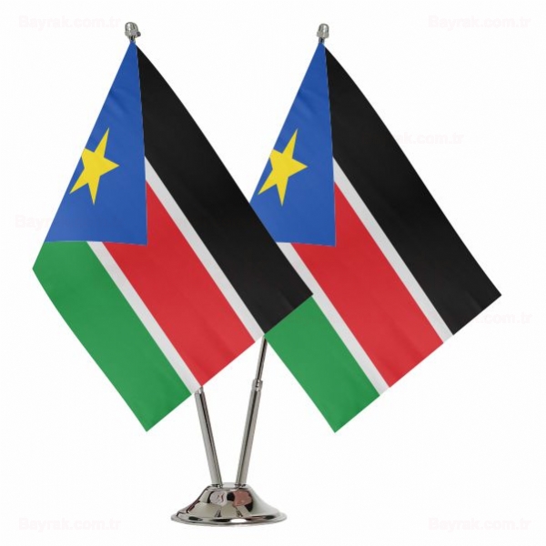 Güney Sudan 2 li Masa Bayrakları