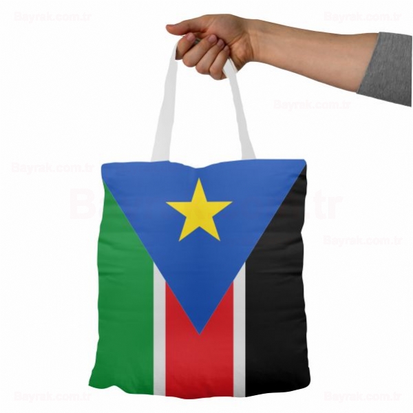Güney Sudan Bez Baskılı Bez Çantalar