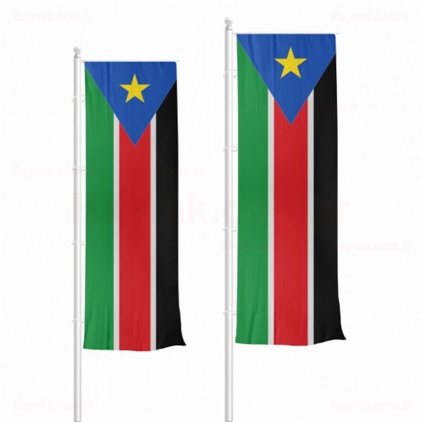 Güney Sudan Dikey Çekilen Bayrak