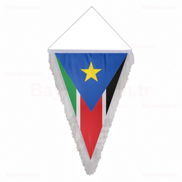 Güney Sudan Üçgen Saçaklı Bayrak