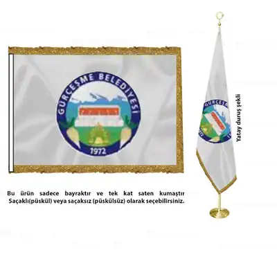 Gürçeşme Belediyesi Saten Makam Bayrağı