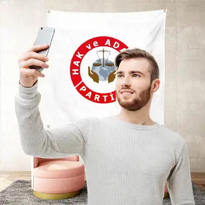 Hak ve Adalet Partisi Arka Plan Selfie ekim Manzaralar