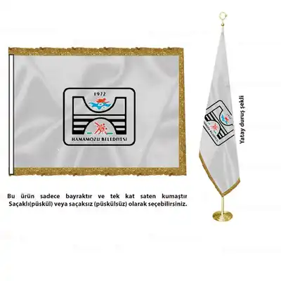 Hamamözü Belediyesi Saten Makam Bayrağı