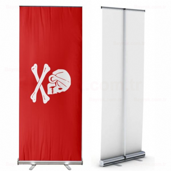Henry Avery Red Roll Up Banner