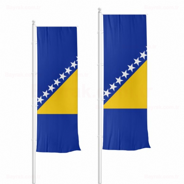 Herzegovina Dikey Çekilen Bayrak