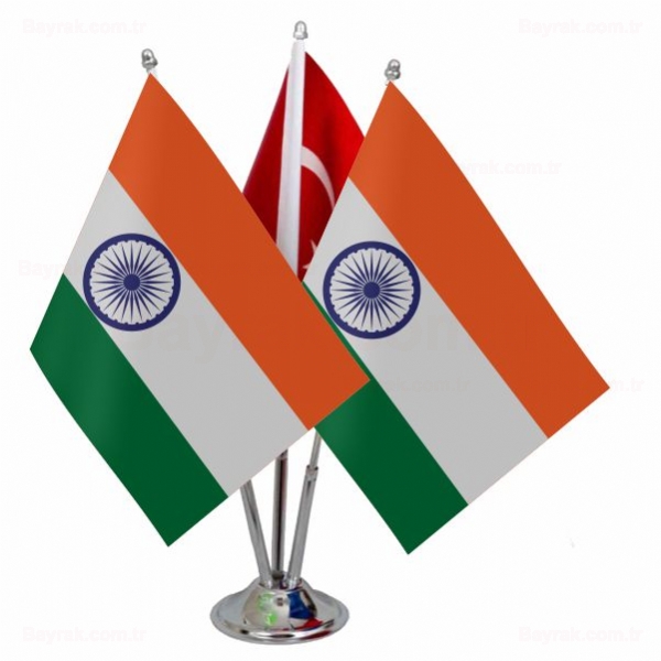 Hindistan 3 l Masa Bayrak