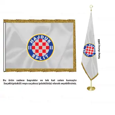 Hnk Hajduk Split Saten Makam Bayrak