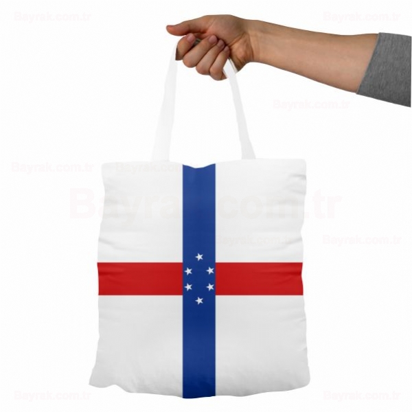 Hollanda Antilleri Bez Baskılı Bez Çantalar