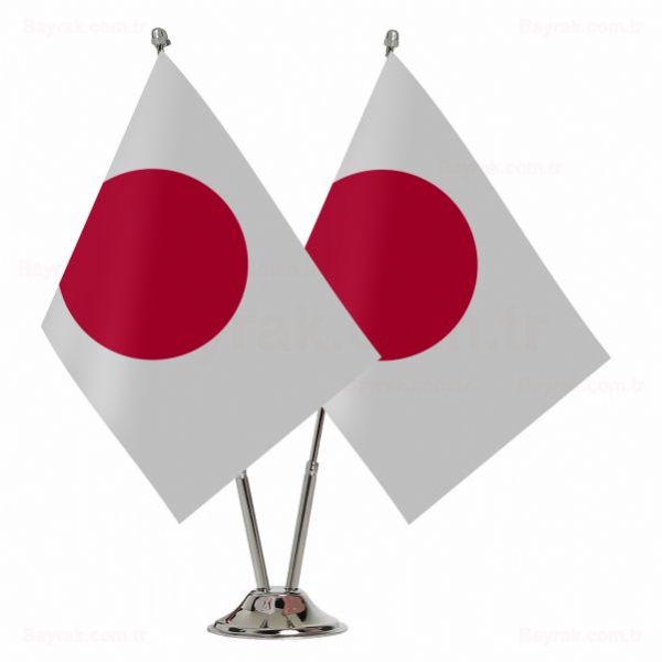 Japonya 2 li Masa Bayraklar