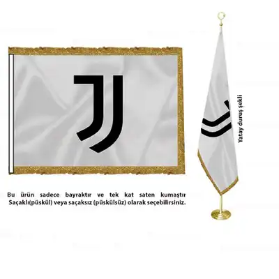 Juventus Fc Saten Makam Bayrak