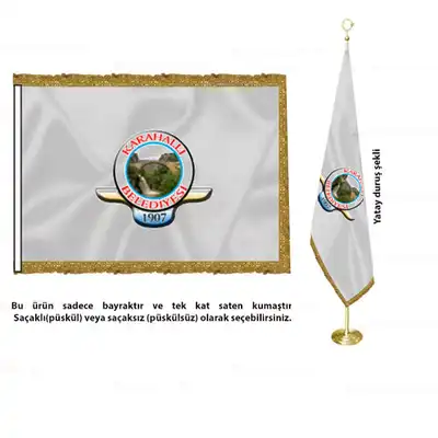 Karahallı Belediyesi Saten Makam Bayrağı