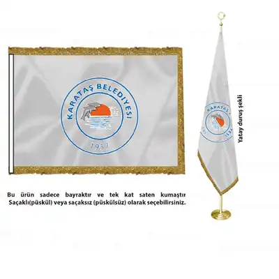Karataş Belediyesi Saten Makam Bayrağı