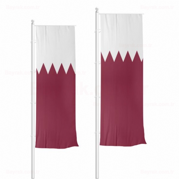 Katar Dikey ekilen Bayrak