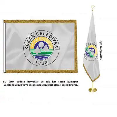 Keşan Belediyesi Saten Makam Bayrağı