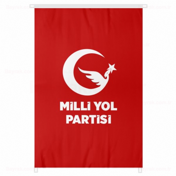 Krmz Milli Yol Partisi Bina Boyu Bayrak