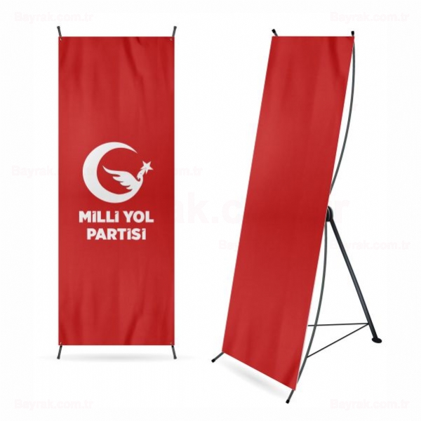 Krmz Milli Yol Partisi Dijital Bask X Banner