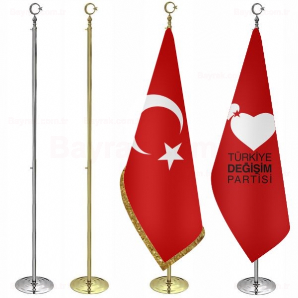 Krmz Trkiye Deiim Partisi Makam Bayrak