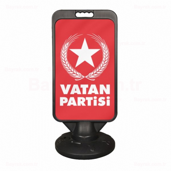 Krmz Vatan Partisi Reklam Pano Dubas