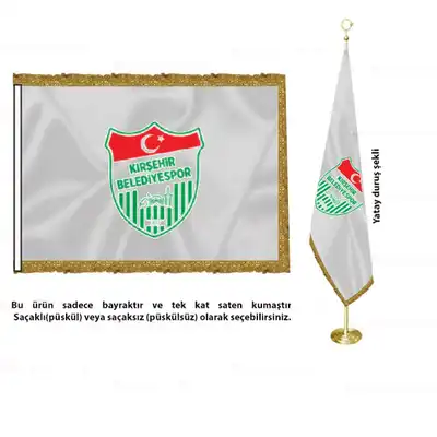 Kırşehir Belediyespor Saten Makam Bayrak