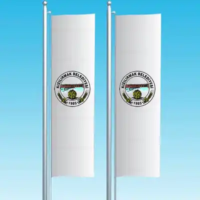 Kızılırmak Belediyesi Dikey Çekilen Bayraklar