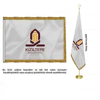 Kızıltepe Belediyesi Saten Makam Bayrağı