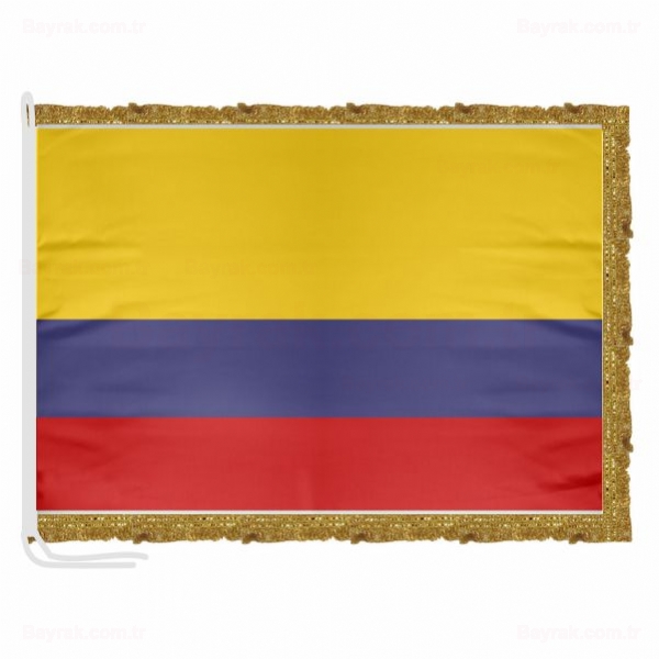 Kolombiya Saten Makam Bayrak