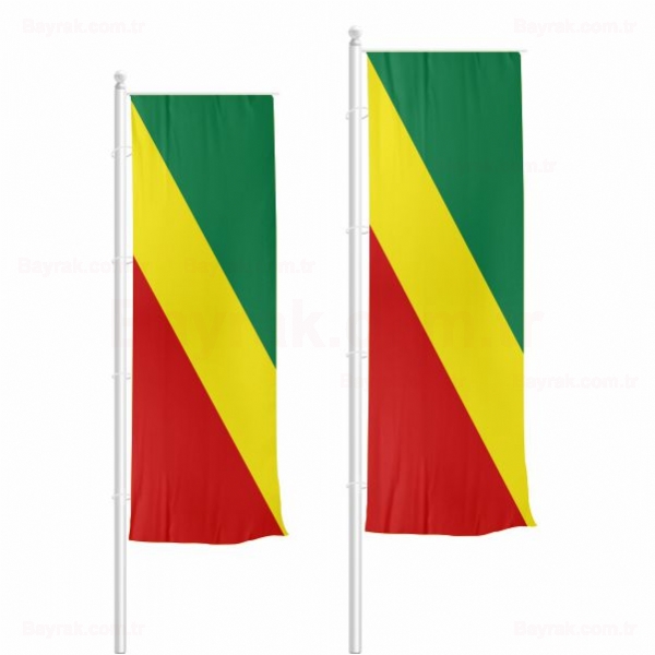 Kongo Cumhuriyeti Dikey ekilen Bayrak
