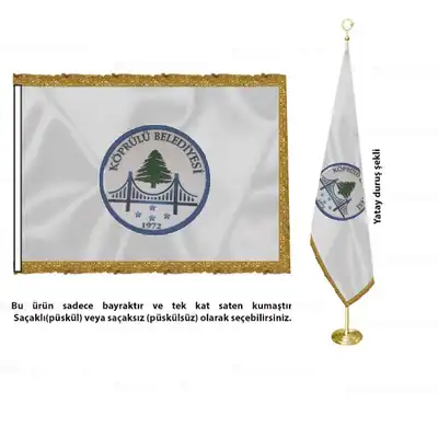 Kprl Belediyesi Saten Makam Bayra